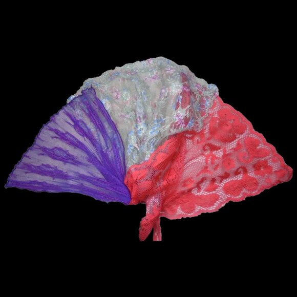 Lace Scarf Bundle of THREE Lacy Long Scarves - 70s Vintage - Picture 2 of 16